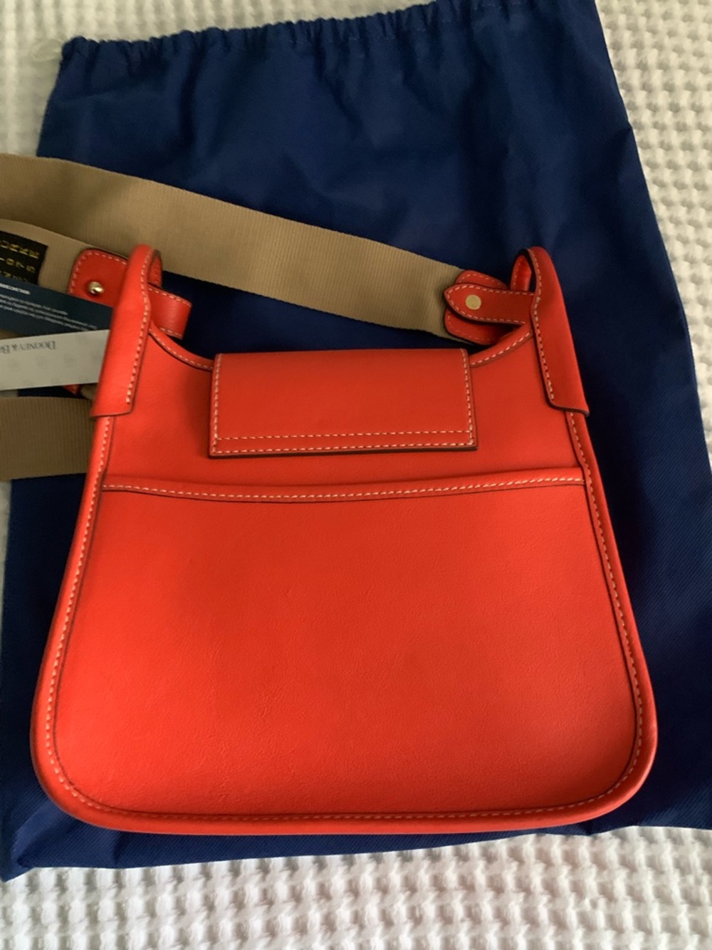 Dooney & Bourke Penrose 25 Messenger Bag Tangerine NWT - Picture 2 of 11